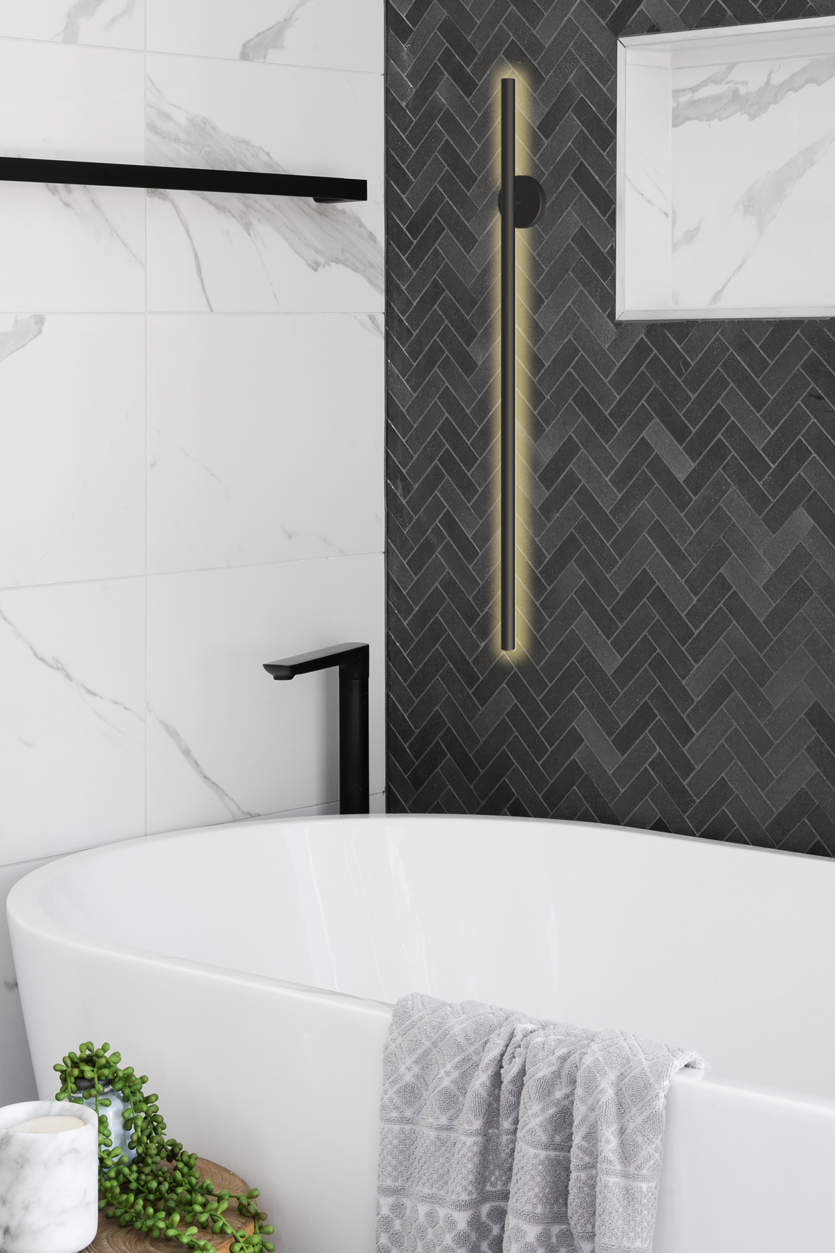 UNO LED APLİK MAT SİYAH