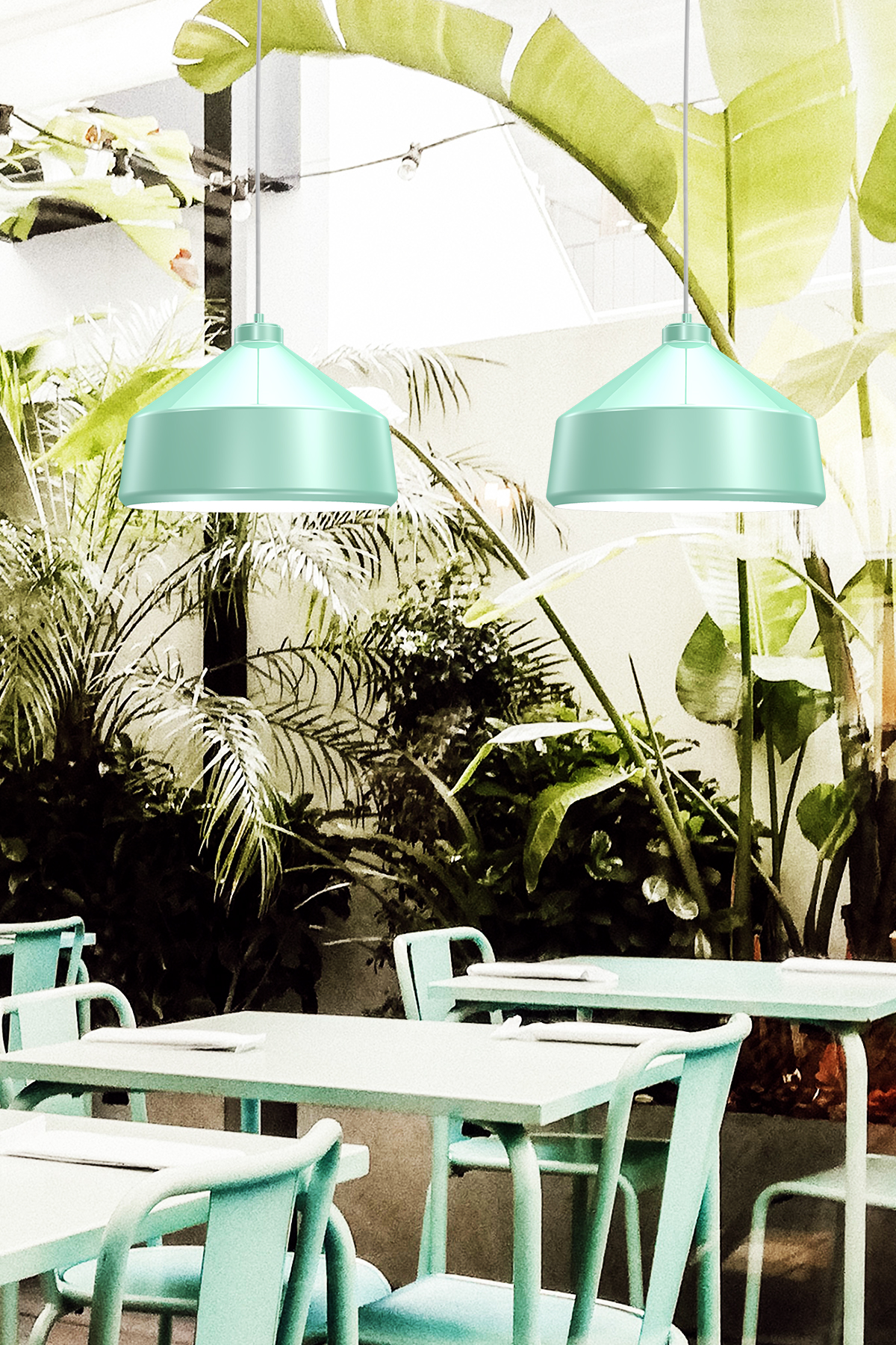 MUNIH BASIC SARKIT AVİZE SU YEŞİLİ