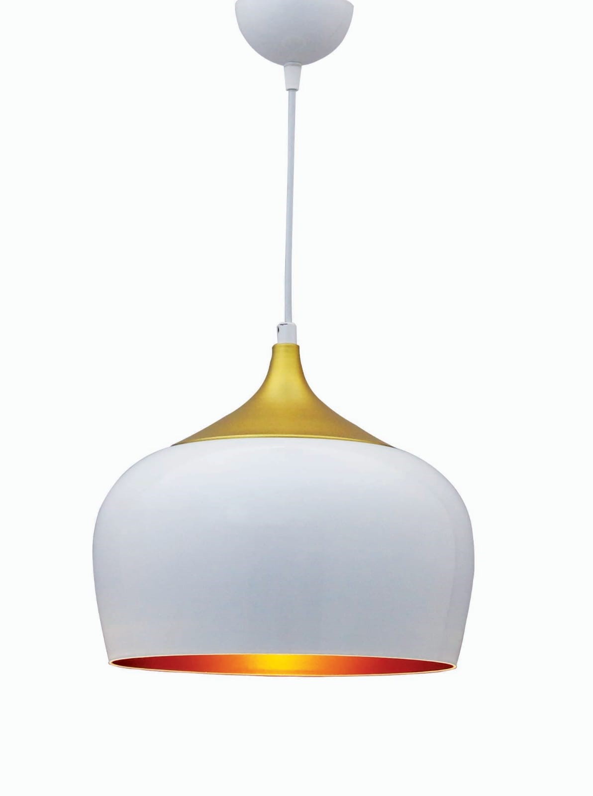 AVİZE SARKIT BEYAZ GOLD BOYA DETAYLI