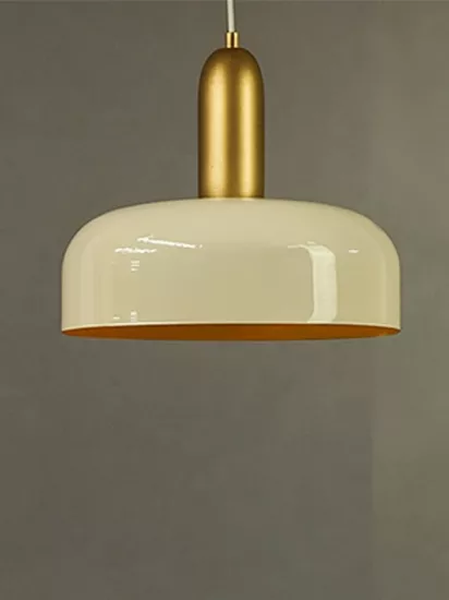 NOONLUX DESIGN&LIGHTING  Finnmark Krem Rengi-İç Gold Avize Sarkıt Aydınlatma Oturma odası Antre Mutfak Yemek Masası Cafe Bar